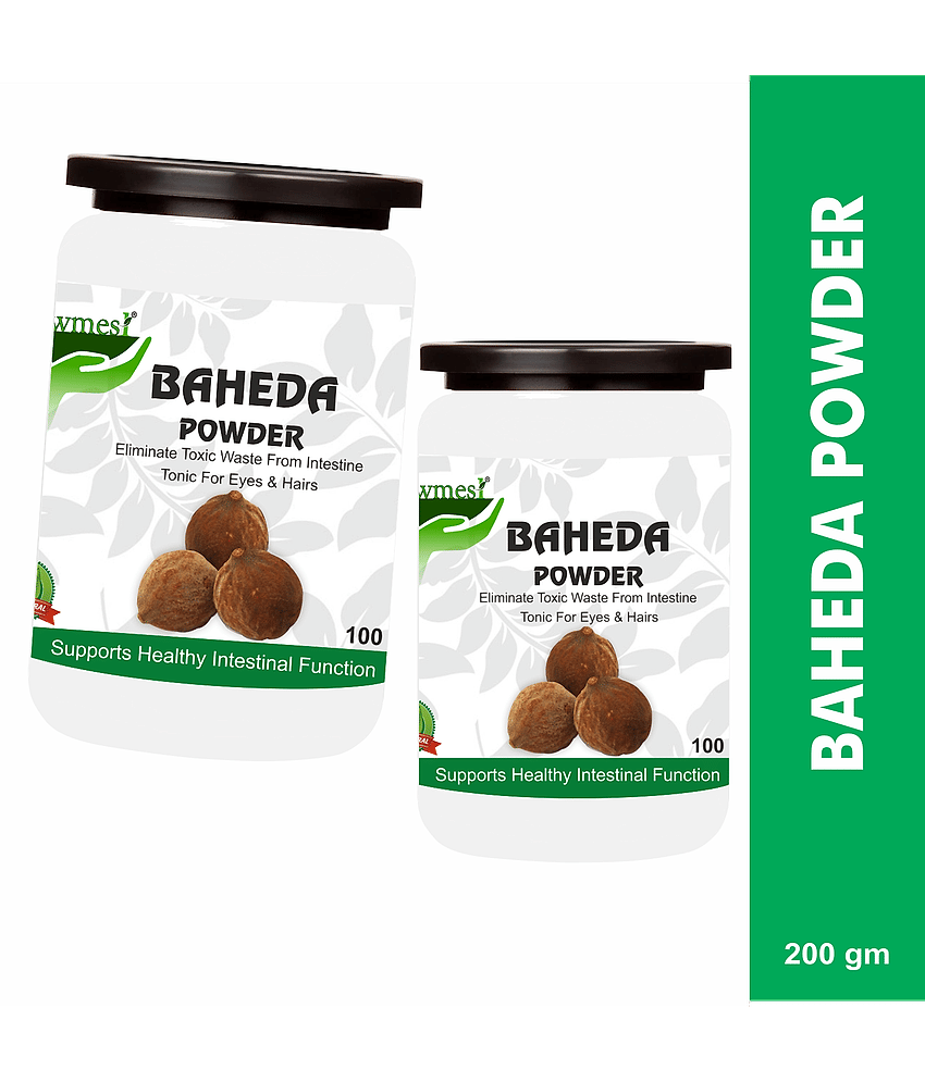 Rawmest 100% Pure Baheda For Skin Care Powder 200 Gm Pack of 2