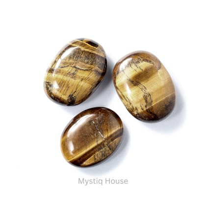 Tiger Eye Palm Stone-Approx 70-100 gms