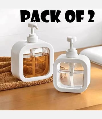 Anshri White Plastic Kitchen Dispenser ( Pack of 2 )