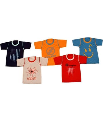 DIAMOND EXPORTER Pack of 5 Baby Boys Cotton T-Shirt ( Multi )