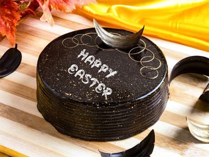 Happy Easter Chocolate Cake Half Kg [Egg]