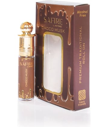 SAFIRE CHOCO MUSK ATTAR (COMBO PACK 6ML*2) ROLL-ON PERFUME OIL FOR MEN AND WOMEN