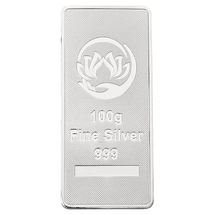 100g Fine Silver Bar 999 Purity | Pure Silver Biscuit | Investment Grade Silver Bullion