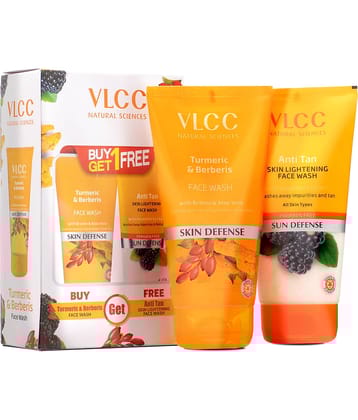 Vlcc Turmeric & Berberis Face Wash , 300Ml , Anti Tan & Skin Brightening Facewash
