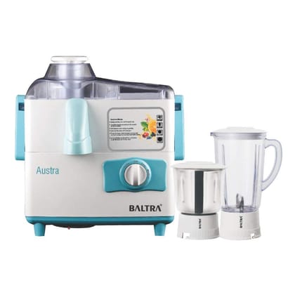 Baltra Austra 500Watt Juicer Mixer Grinder white (ISI Certified, 2year warranty with Doorstep Service)