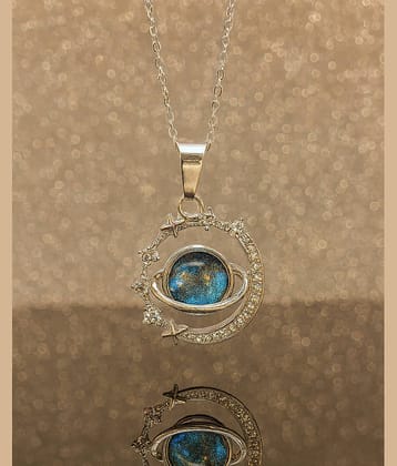 SHANKH-KRIVA Silver Pendant ( Pack of 1 )