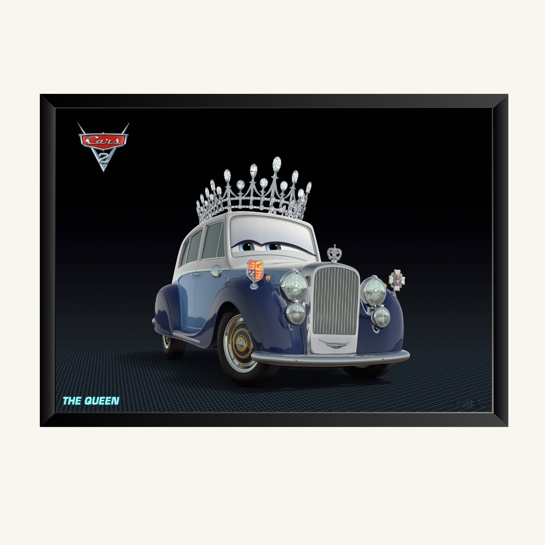 NOKKES Pixar Sheriff Cars 2 Photo Frame Poster 8X12inch Photo Mate Paper Wall Decoration For Home Office Wall Photo Frame Poster