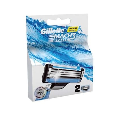 Gillette Mach3 Start Men's Razor Blades Cartridge, 2 Pcs