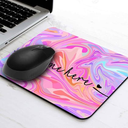 Liquid Swirl Mouse Pad - Custom Name