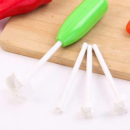 Hammer Style Hollow-Out Veggie Drill  (4Pcs/Set)