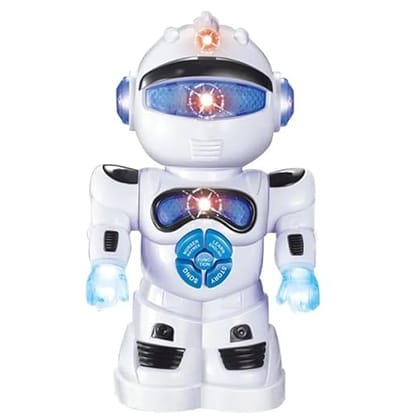 Braintastic Intelligent Robot Smart Learning Machine, 360 Degree Dancing Toy with 3D Lights & Music Toys for 3+Years Kids (Learning Robot)
