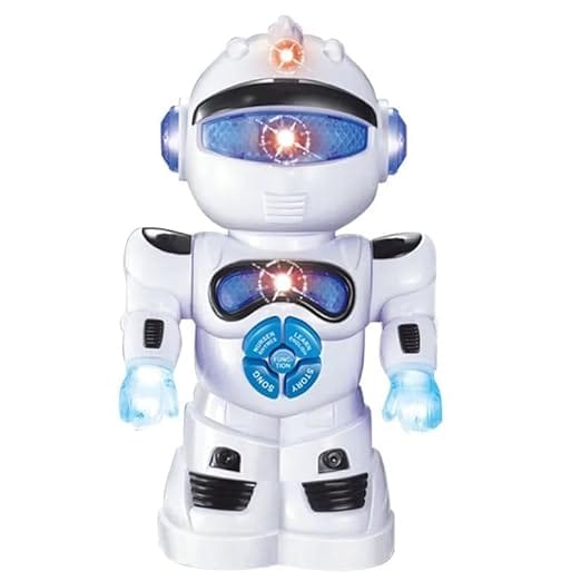 Braintastic Intelligent Robot Smart Learning Machine, 360 Degree Dancing Toy with 3D Lights & Music Toys for 3+Years Kids (Learning Robot)