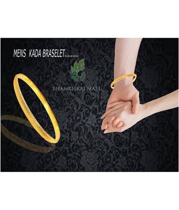 SHANKHRAJ MALL NEW DESIGN GOLD PLATED SIKH KADA FOR MEN  OR BOY-100111