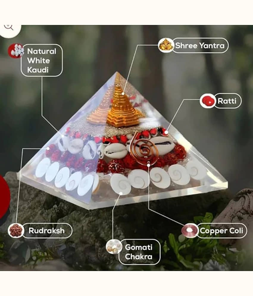 DvR ClicK Yantra Orgonite Pyramid Shree Yantra ( Pack of 1 )
