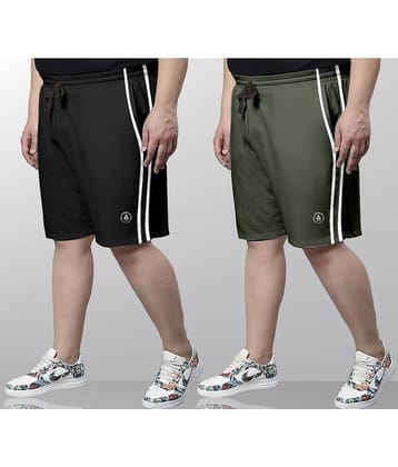 Ardeur Multi Cotton Blend Men's Shorts ( Pack of 2 )
