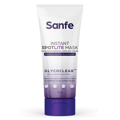 Sanfe Instant Spotlite Mask - 100g, Tan Removal for Underarms, Neck & Body Scrub