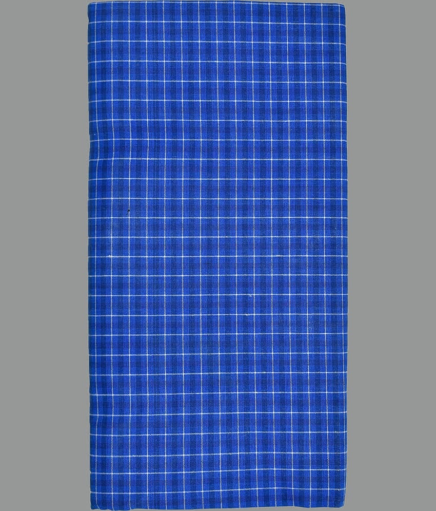 Shyam Handloom Cotton Men's Lungi Blue ( Pack of 1 )