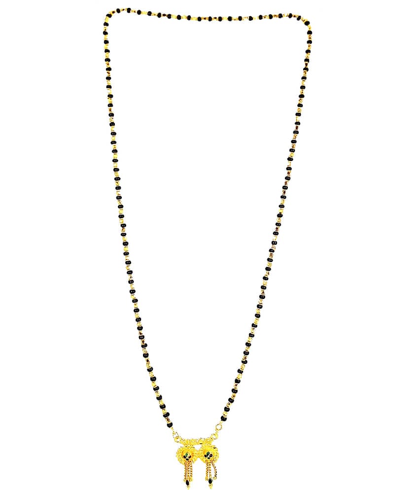 h m product Gold Plated Letest & Designer Mangalsutra For Women-100292