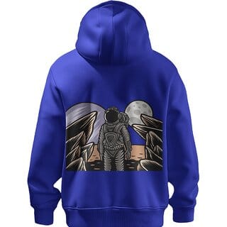 BULL CLOTHING Astronaut Monkey Space Graphic Dark Blue Hoodie 60 Cotton 40 Poly 280 GSM Unisex Casual Sweatshirt (S) BULL CLOTHING Astronaut Monkey Space Graphic Dark Blue Hoodie 60 Cotton 40 Poly 280 GSM Unisex Casual Sweatshirt (S)