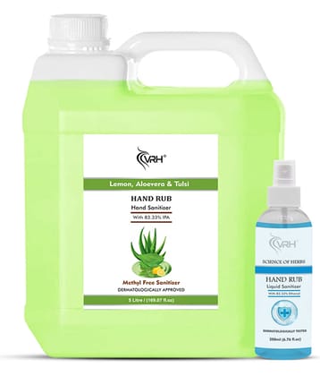 VRH - Antibacterial Hand Sanitizer 5Ltr & 200mL (Pack of 2)