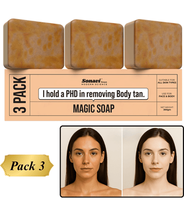 Sonavi Skin Whitening GHARSOAP Soap for All Skin Type ( Pack of 3 )