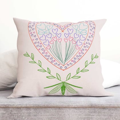 Heart Cushion-Velvet Cushion / 16x16 / without