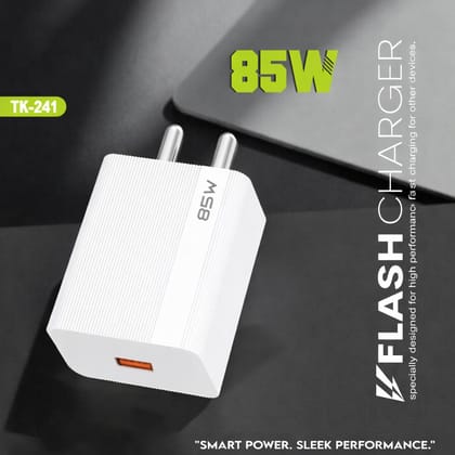 85W USB-C Fast Charger | Super Fast Charging Adapter with Power Delivery (PD) | High-Speed Wall Charger for Smartphones, Laptops, Tablets & USB-C Devices 85W USB-C Fast Charger | Super Fast Charging Adapter with Power Delivery (PD) | High-Speed Wall Charger for Smartphones, Laptops, Tablets & USB-C Devices