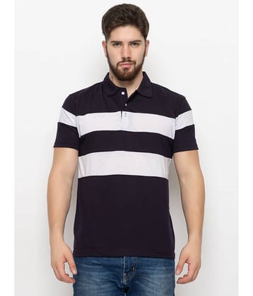 ZEBULUN Cotton Blend Regular Fit Colorblock Half Sleeves Men's Polo T Shirt - Black ( Pack of 1 )