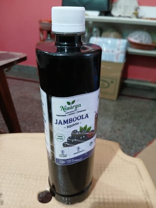 Nisarga Jamboola Squash (Bottle) - For Diabetic Control