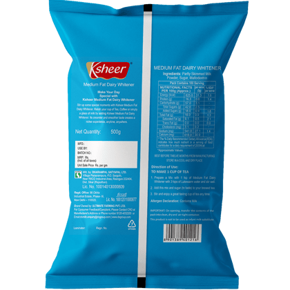 Ksheer Medium Fat Dairy Whitener || 500 Grams