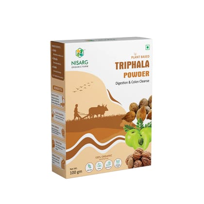 Nisarg Triphala Powder 100g Natural Traditional Fruit Blend for Daily Wellness Nisarg Triphala Powder 100g Natural Traditional Fruit Blend for Daily Wellness