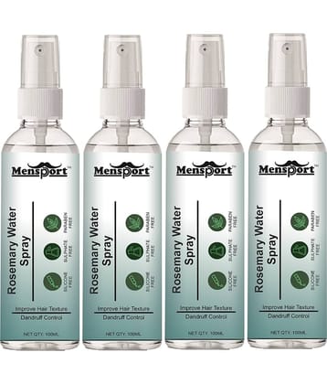 Mensport RoseMary Water Hair Sprays 100 mL Pack of 4