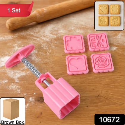 Multipurpose Cookie Biscuit Stamp Mold Set with Press Handle Multipurpose Cookie Biscuit Stamp Mold Set with Press Handle