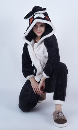 Imported Winter Nightsuite Heavy Stuff Dress for Girls-S