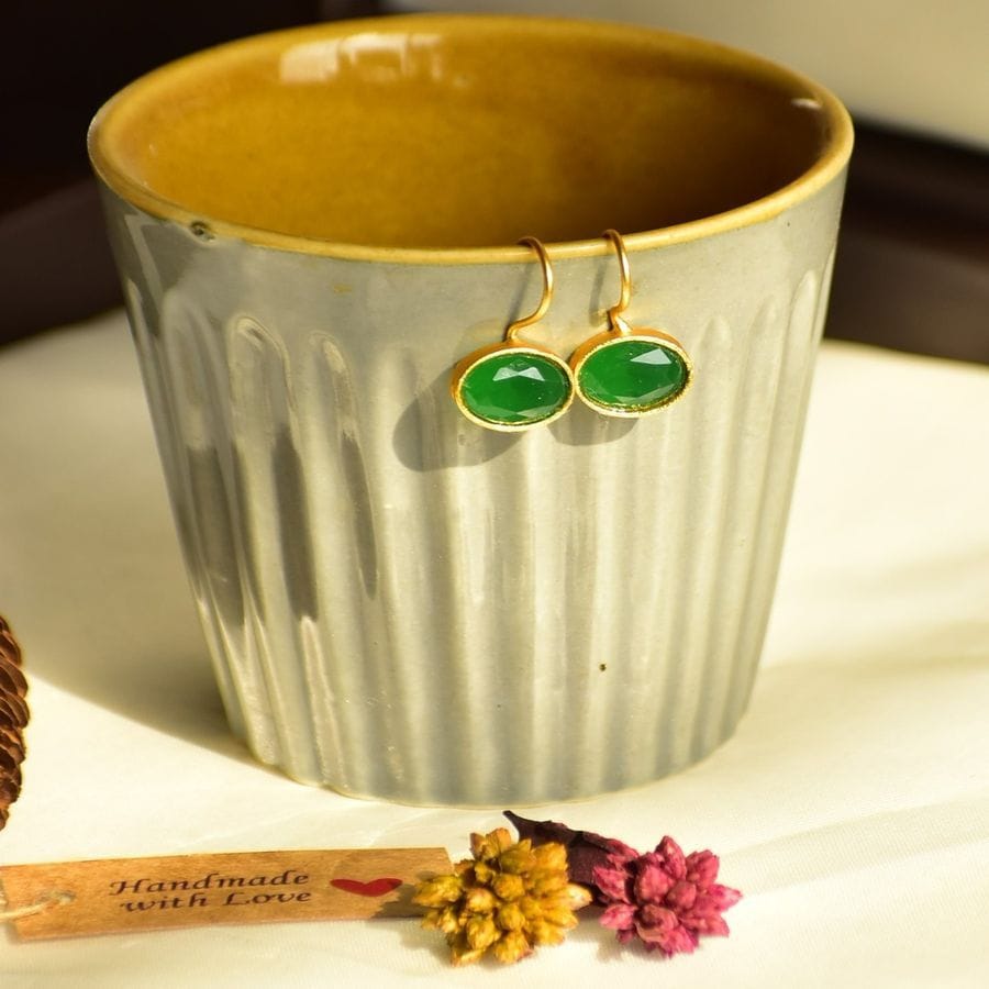 Aarohi Earrings Green