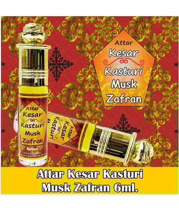 INDRA SUGANDH BHANDAR Attar For Men|Women Kesar Kasturi Best Musk Zafran Combination Long Lasting Fragrance 6ml Rollon Pack