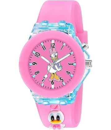 Renaissance Traders Pink Dial Analog Girls Watch ( Pack of 1 )
