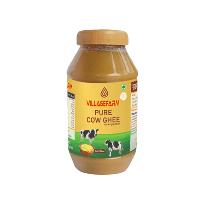VILLAGE FARM Cow's Pure A2 Butter Gir Cow Tasty Ghee 100% Desi Indian Cow Ghee Organic Pure & Healthy Ghee 500ml