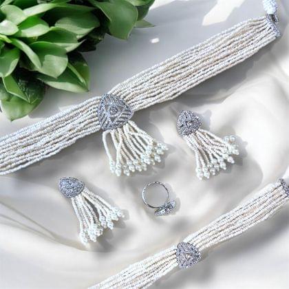 Pearly Choker Set - The Pearl Treasure - A collection By Amit Chauhan And Sons