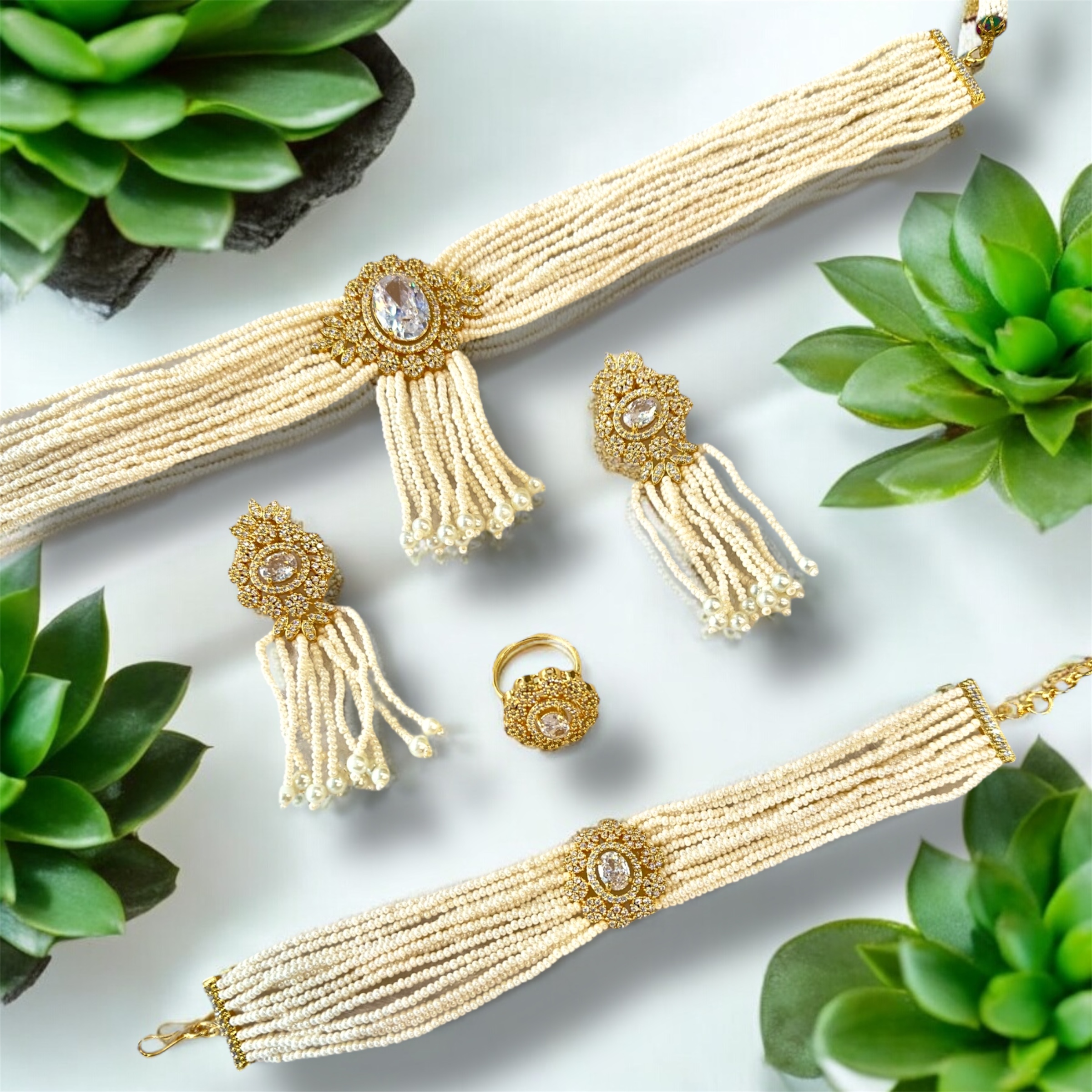 Pearly Choker Set - The Pearl Treasure - A collection By Amit Chauhan And Sons