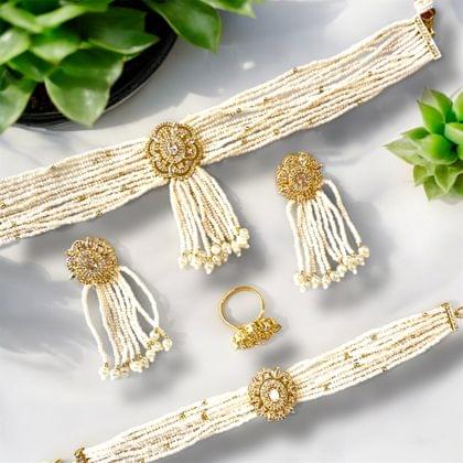Pearly Choker Set - The Pearl Treasure - A collection By Amit Chauhan And Sons