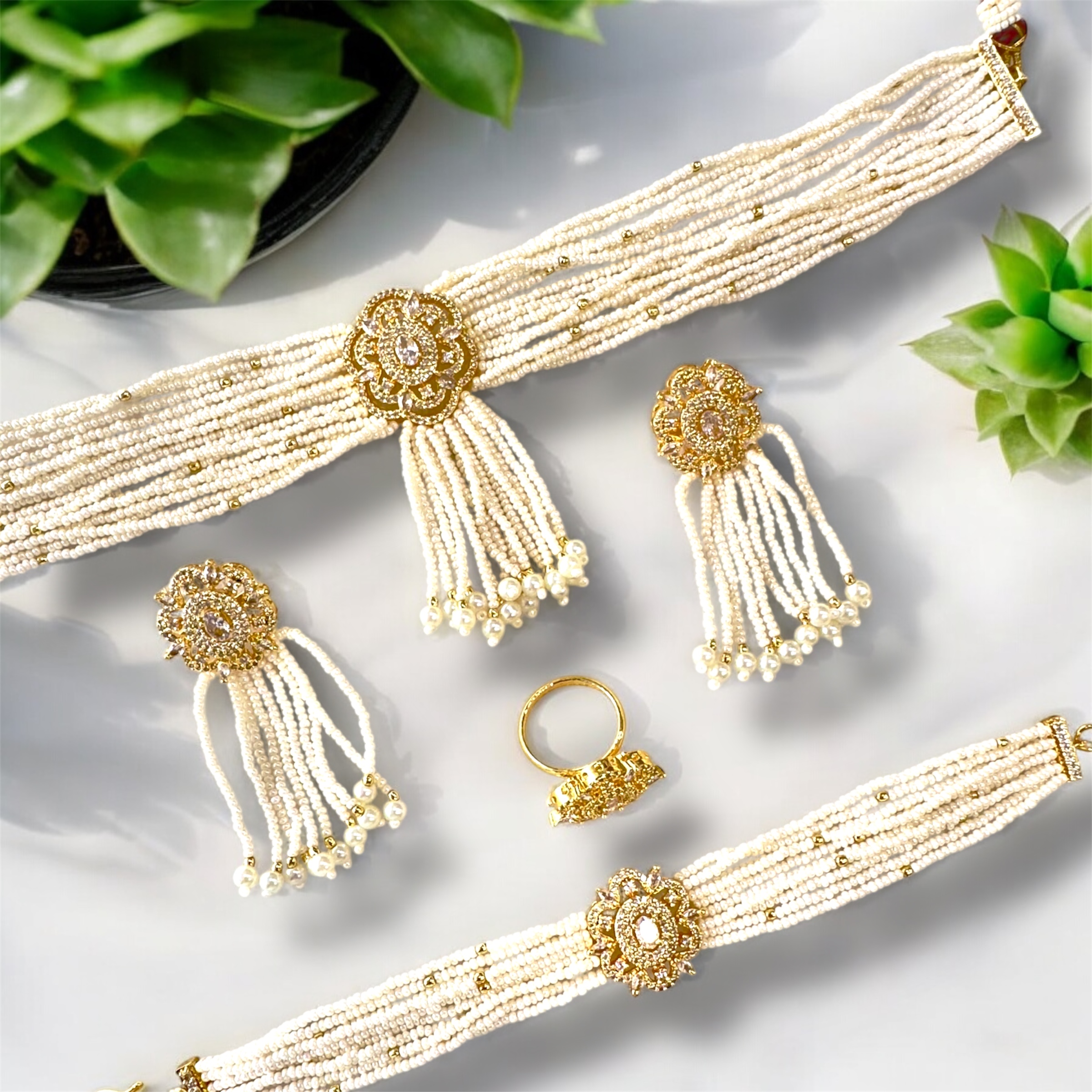 Pearly Choker Set - The Pearl Treasure - A collection By Amit Chauhan And Sons