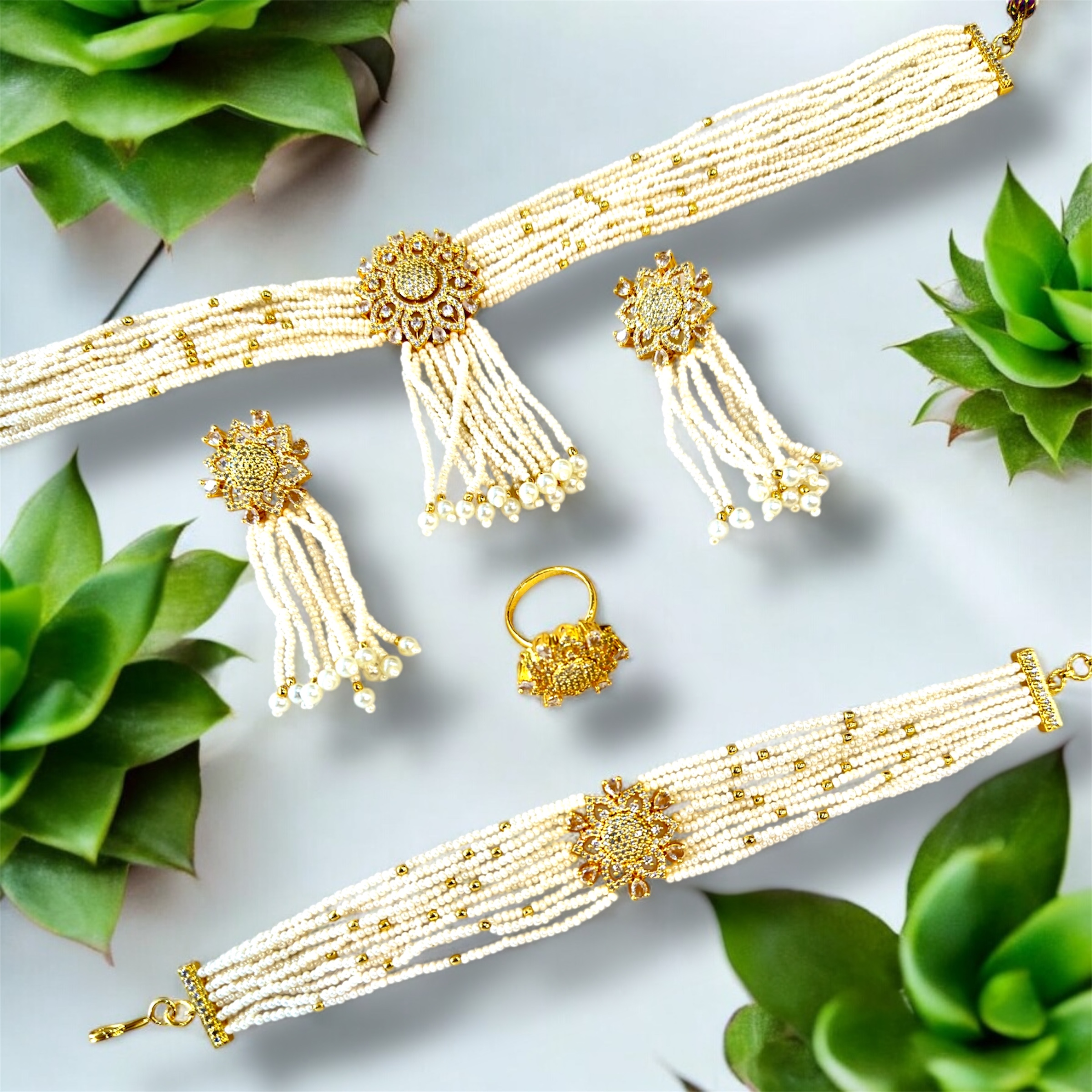 Pearly Choker Set - The Pearl Treasure - A collection By Amit Chauhan And Sons