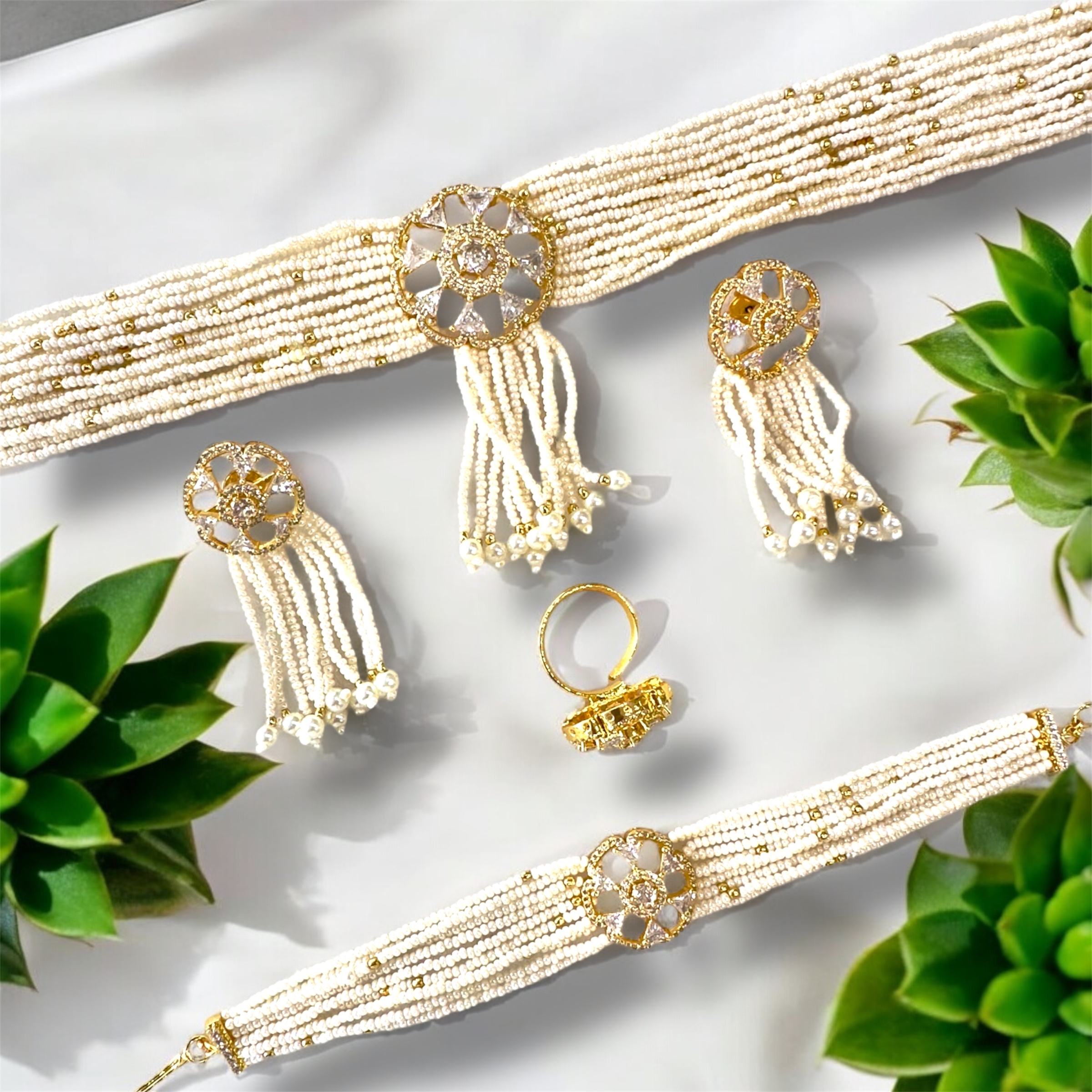 Pearly Choker Set - The Pearl Treasure - A collection By Amit Chauhan And Sons