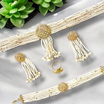 Pearly Choker Set - The Pearl Treasure - A collection By Amit Chauhan And Sons