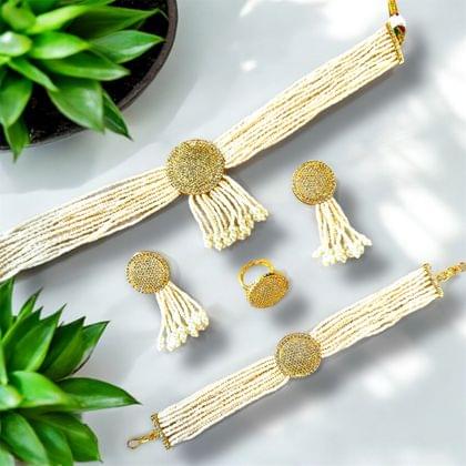 Pearly Choker Set - The Pearl Treasure - A collection By Amit Chauhan And Sons