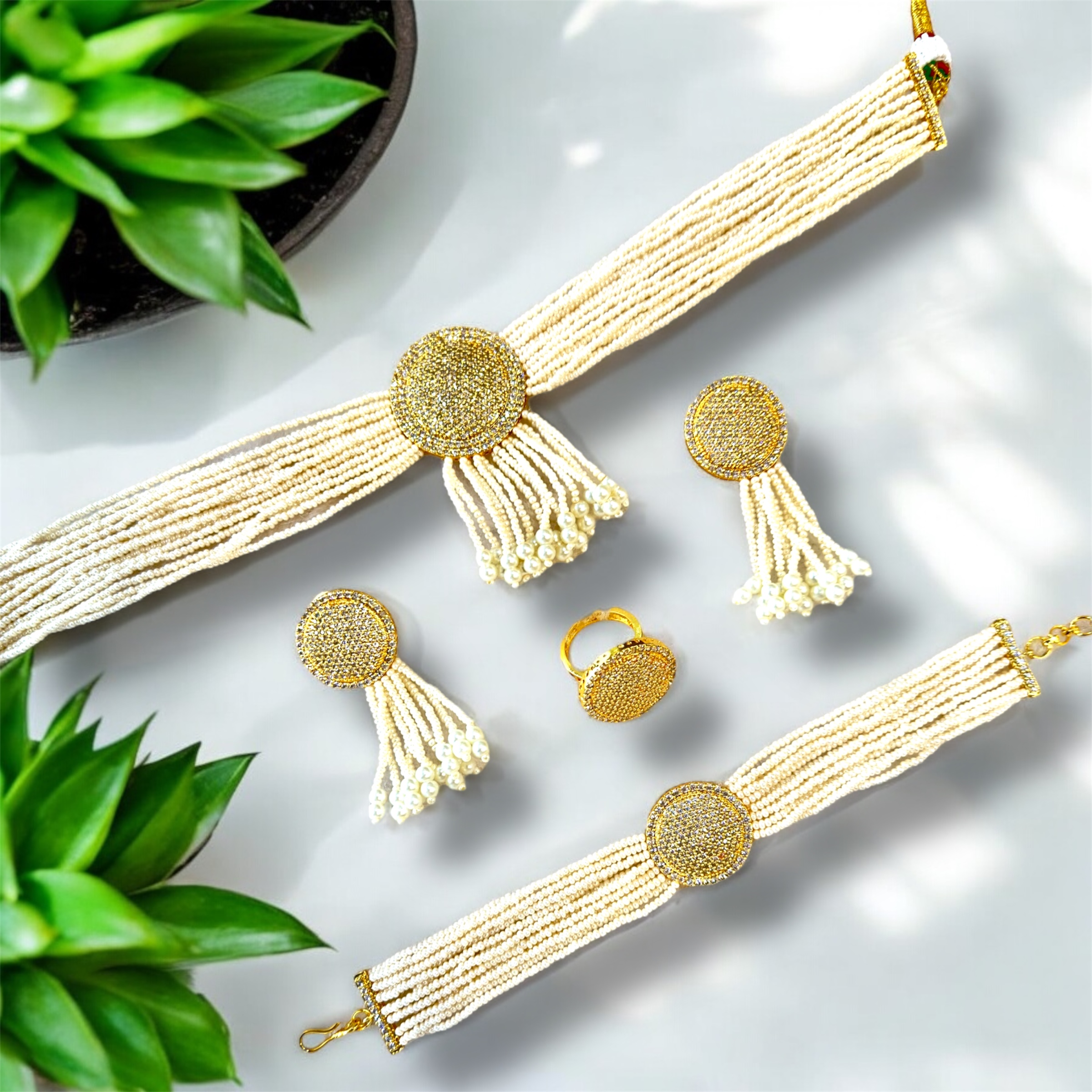 Pearly Choker Set - The Pearl Treasure - A collection By Amit Chauhan And Sons