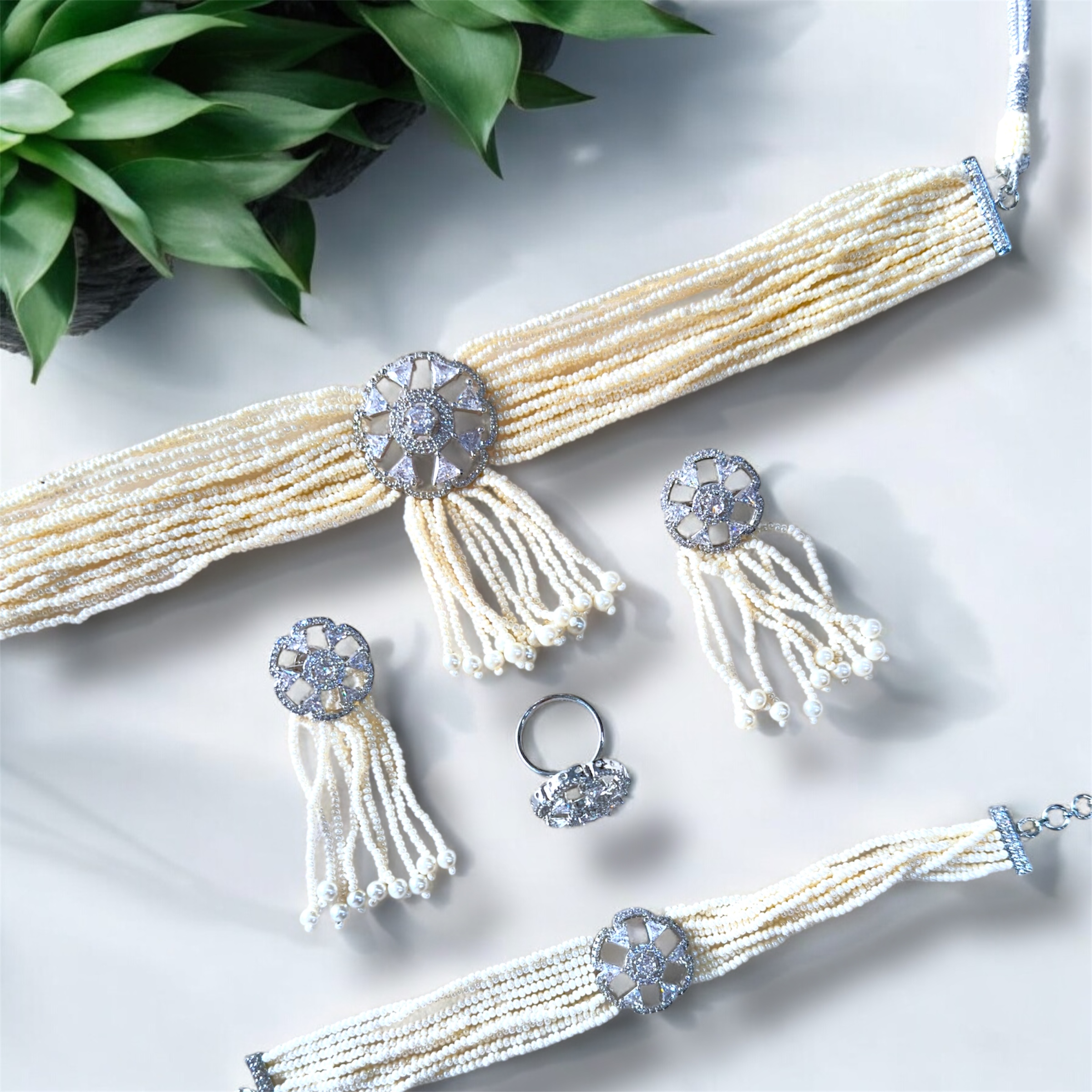 Pearly Choker Set - The Pearl Treasure - A collection By Amit Chauhan And Sons