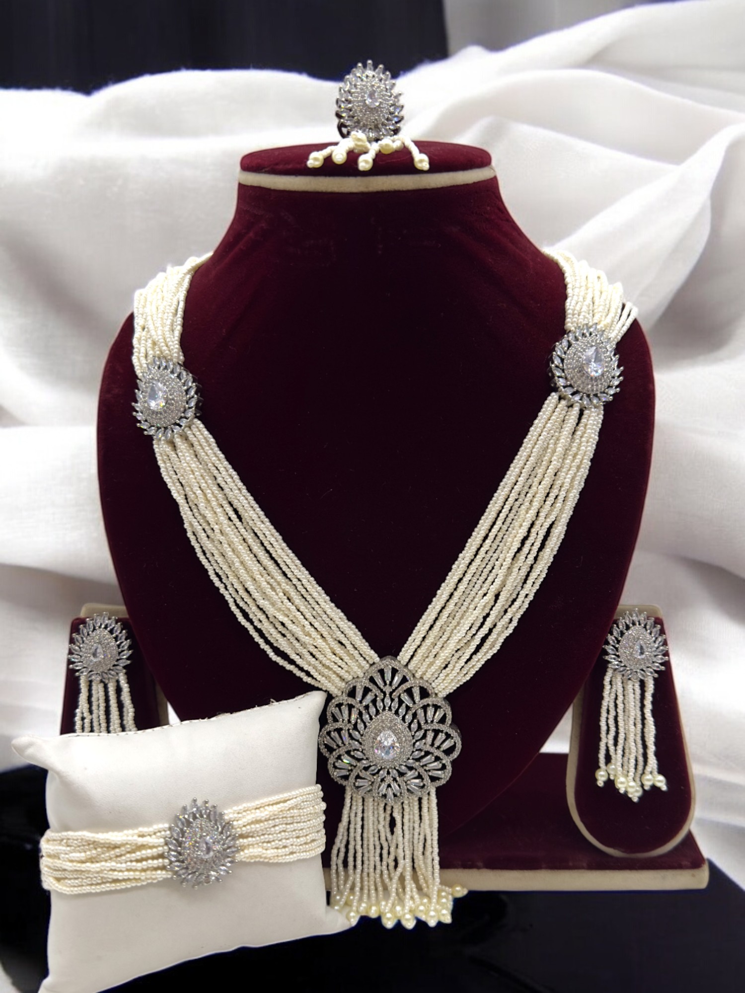 Pearl Oasis Necklace Set - Signature Collection By Amit Chauhan And Sons