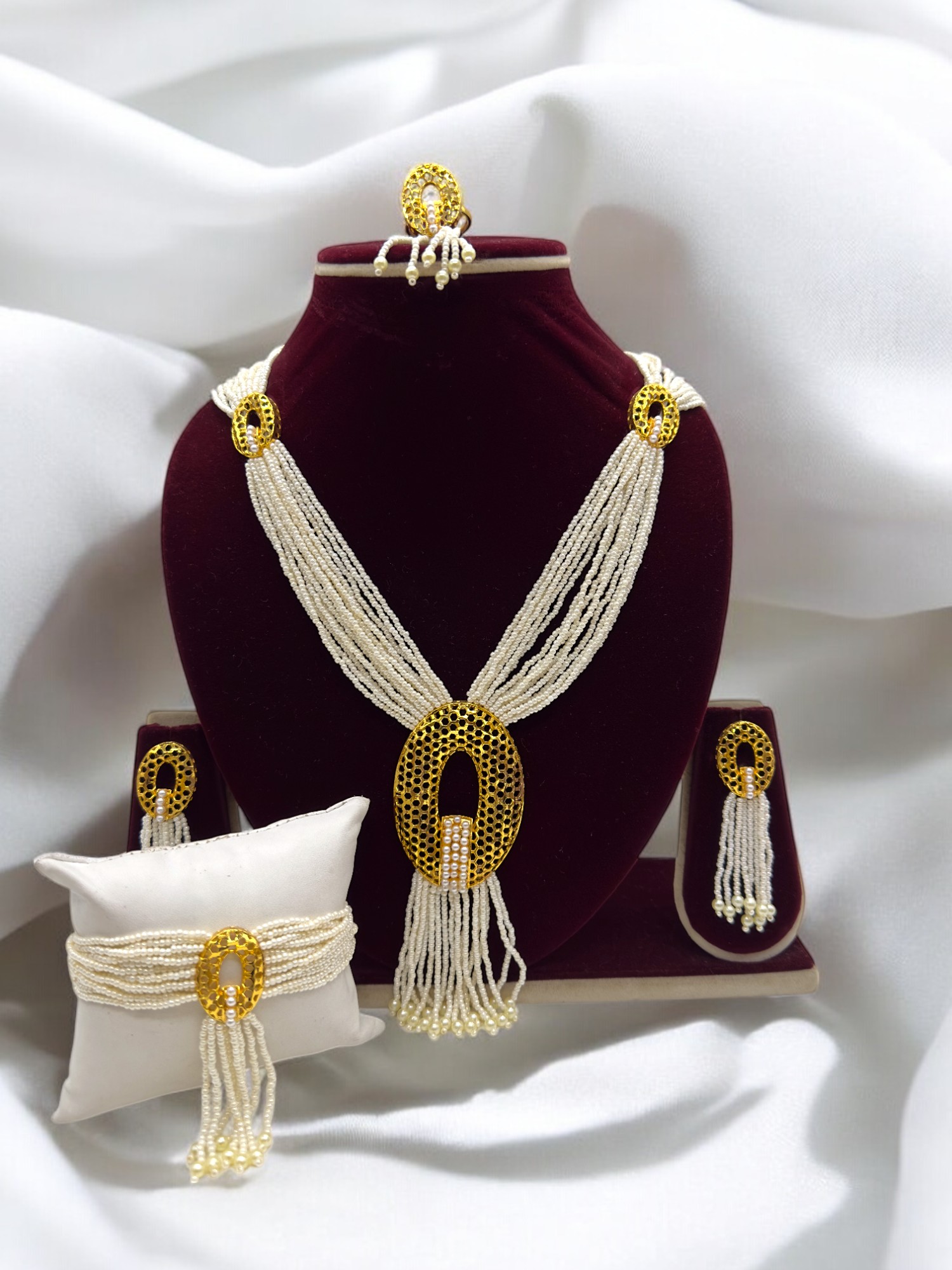 Pearl Oasis Necklace Set - Signature Collection By Amit Chauhan And Sons